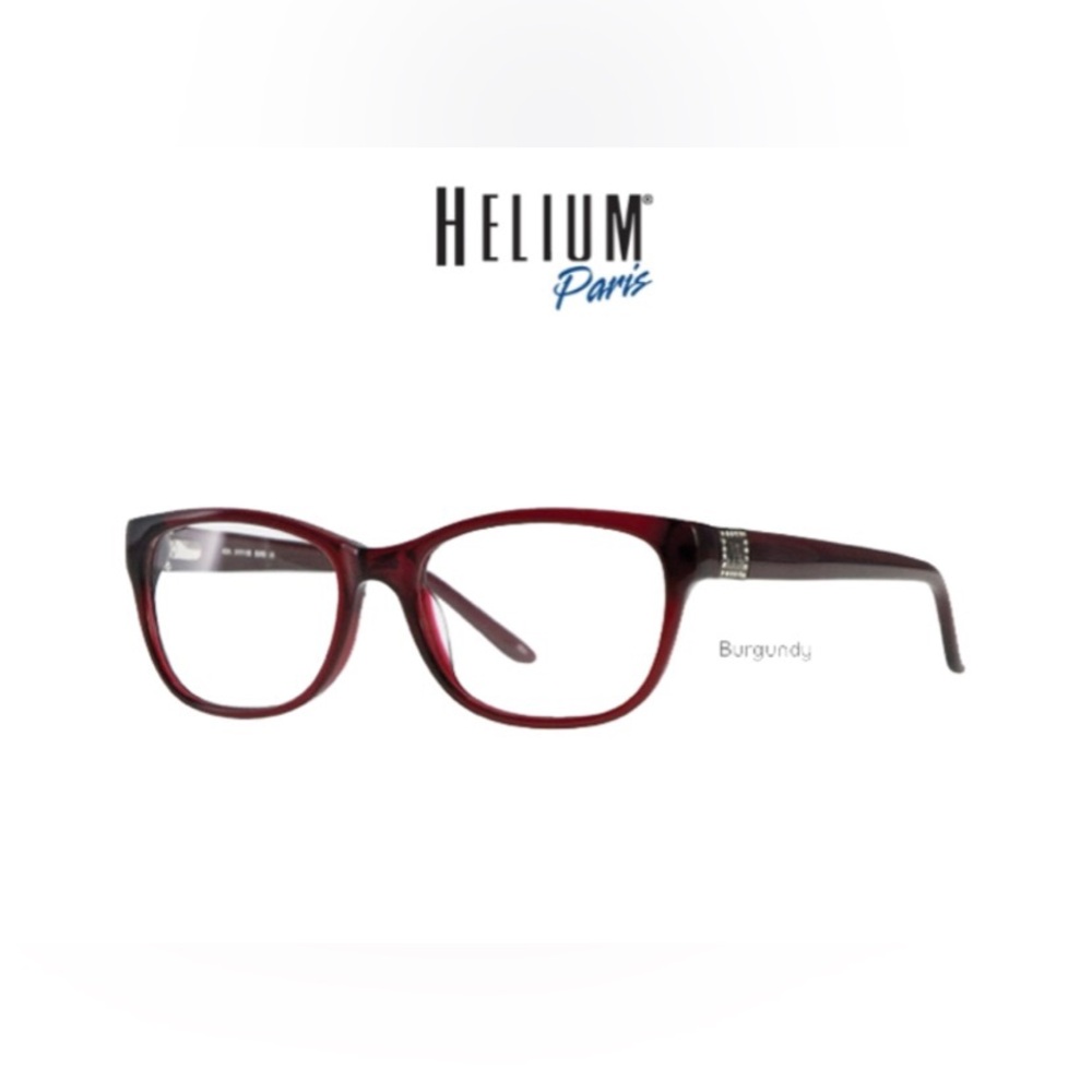 Helium-Paris HE 4224 Burgundy/Red Eyeglasses With Case - 51-17-135